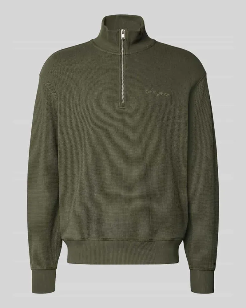 Tommy Hilfiger Relaxed Fit Troyer aus reiner Baumwolle 