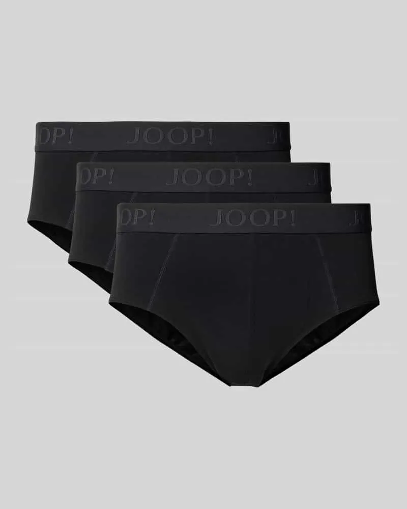 JOOP! Slip mit elastischem Label-Bund im 3er-Pack 