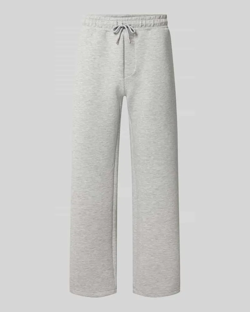Jack & Jones Regular Fit Sweatpants aus Material-Mix Modell 'BILL LEGACY Hellgrau