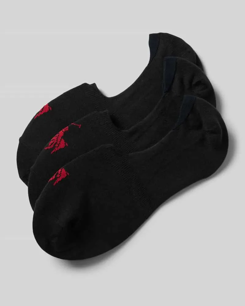 Ralph Lauren Socken mit Label-Print im 3er-Pack Black