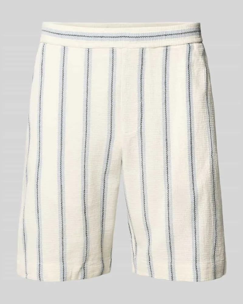 Selected Homme Regular Fit Sweatshorts aus reiner Baumwolle Modell 'REGCAL Offwhite