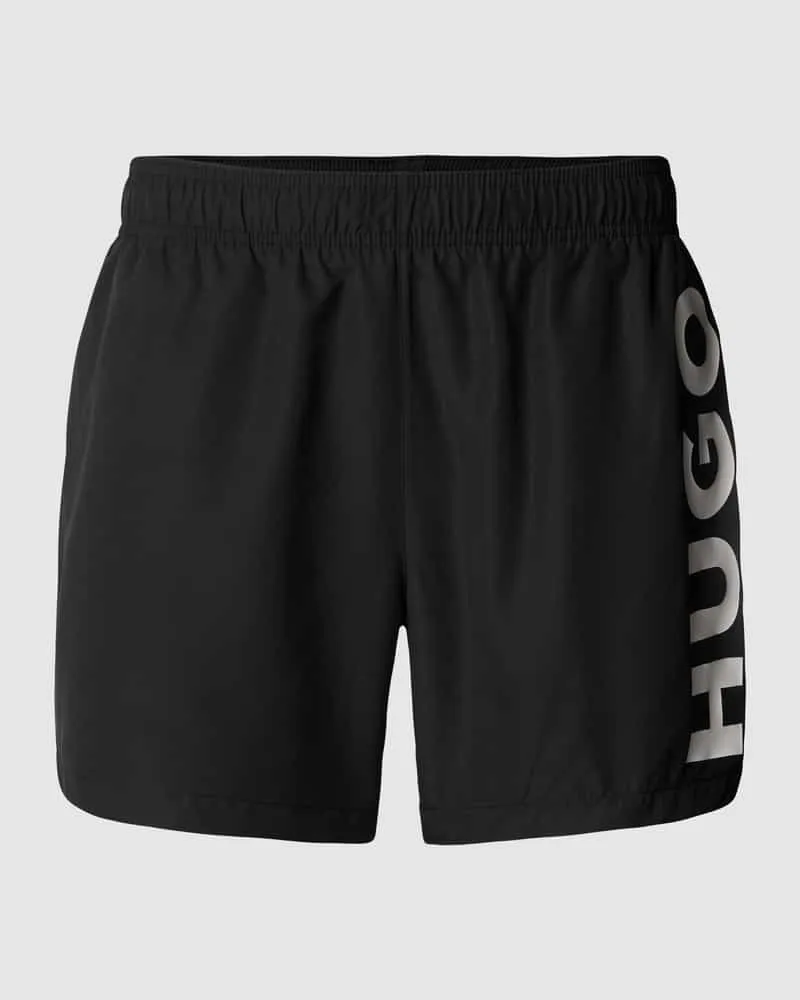 HUGO BOSS Badehose mit Label-Schriftzug Modell 'ABAS 