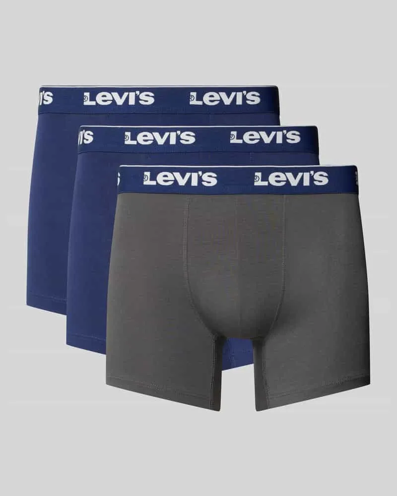 Levi's Pant & Trunk aus Baumwoll-Mix im 3er-Pack Blau