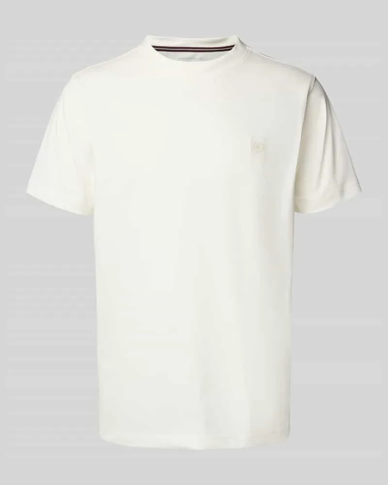 Lerros T-Shirt mit Label-Detail Offwhite