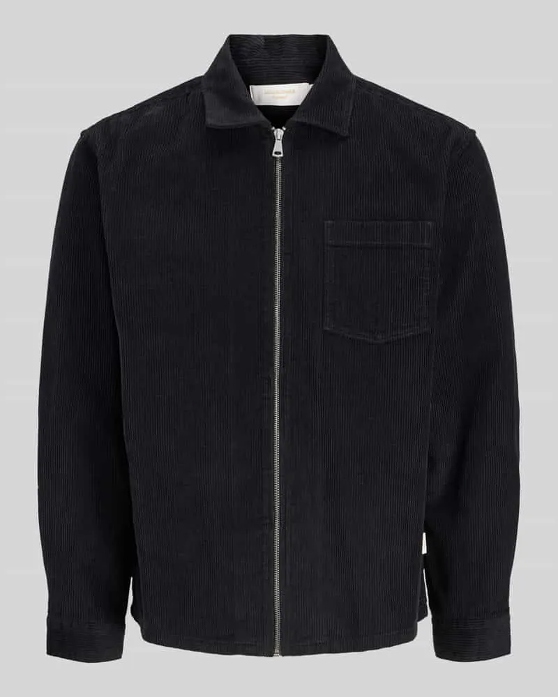 Jack & Jones Bomberjacke mit Cordstruktur Black
