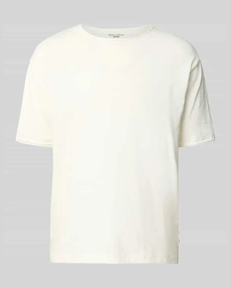 Marc O'Polo Relaxed Fit T-Shirt aus reiner Baumwolle Weiss