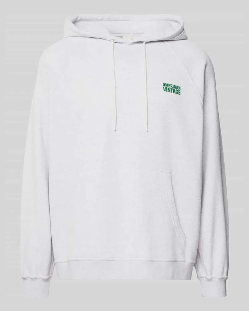 American Vintage Sweatshirt mit Logo-Print Modell 'BAPTOWN Hellgrau