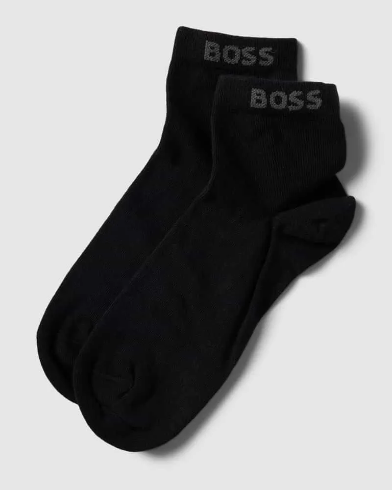 HUGO BOSS Sneakersocken mit Label-Details im 2er-Pack 