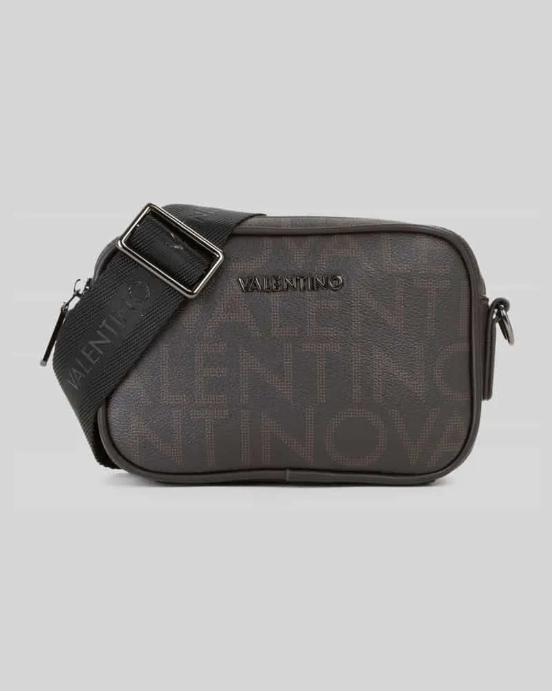 Valentino Bags Umhängetasche mit Label-Prägung Modell 'KING Dunkelbraun