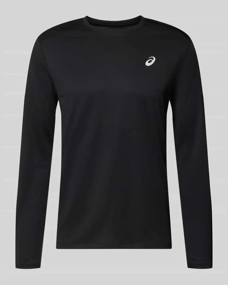 Asics Regular Fit Langarmshirt mit Logo-Print Black