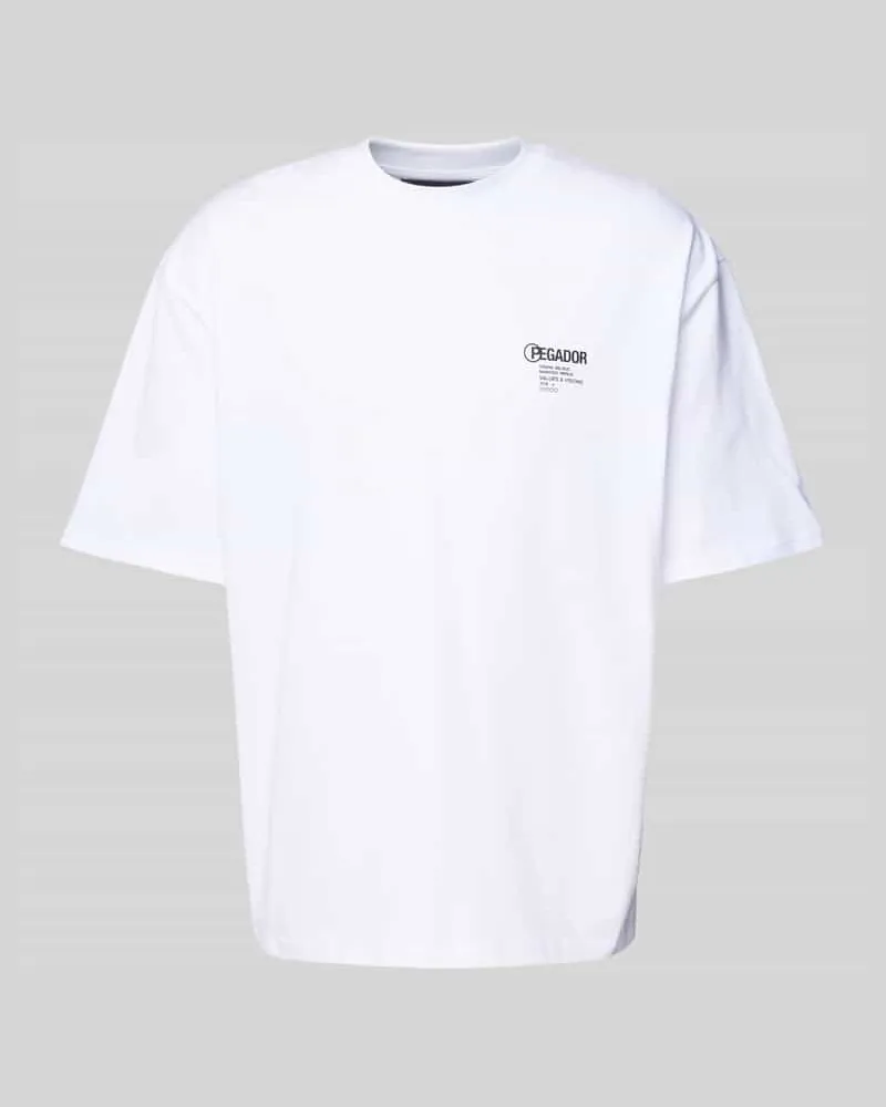 PEGADOR Oversized T-Shirt mit Logo-Print 