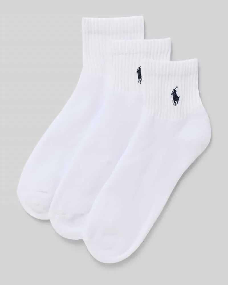 Ralph Lauren Socken aus Baumwoll-Mix im 3er Pack Weiss