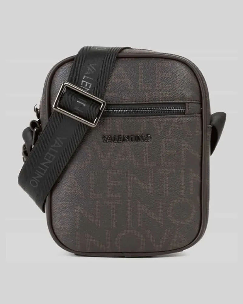Valentino Bags Umhängetasche mit Label-Detail Modell 'KING Dunkelbraun