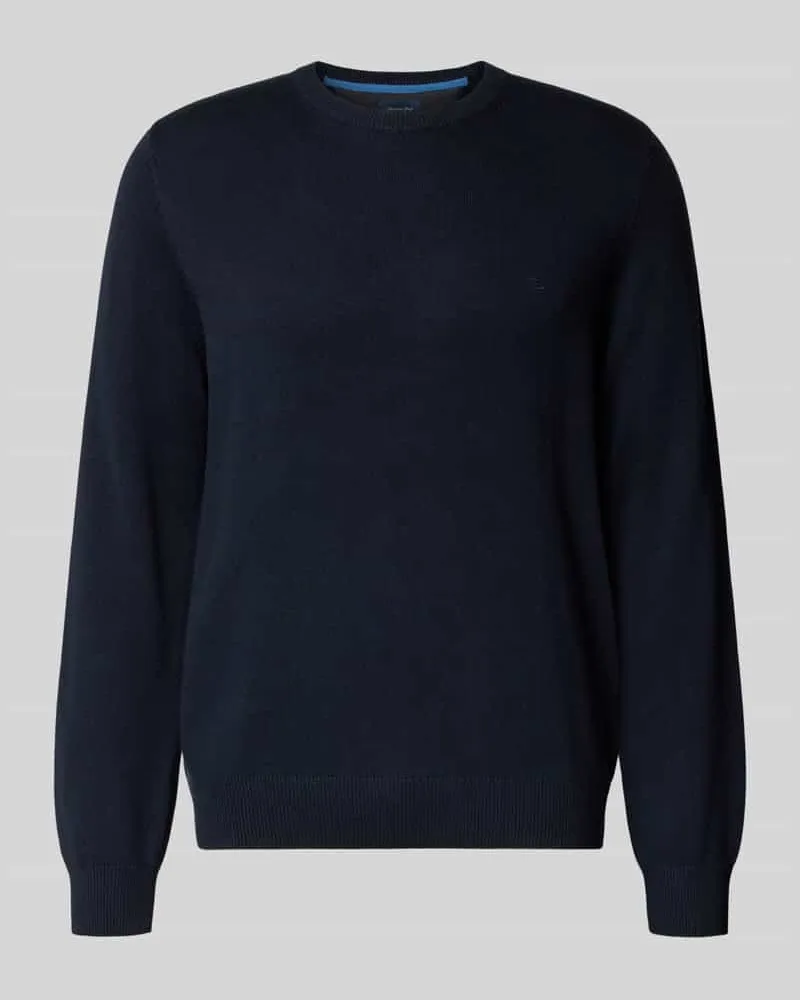 Christian Berg Strickpullover mit gerippten Abschlüssen 