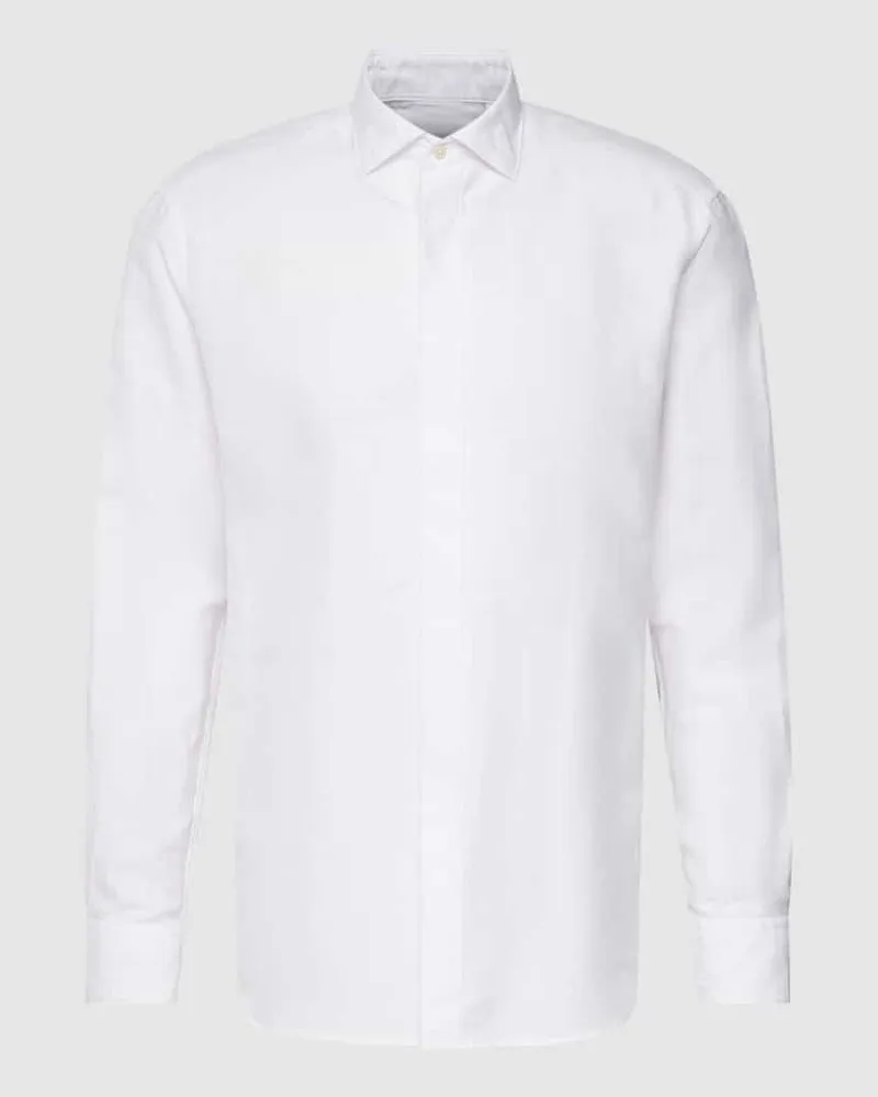 Eterna Slim Fit Premium Smokinghemd mit Leinen-Anteil 