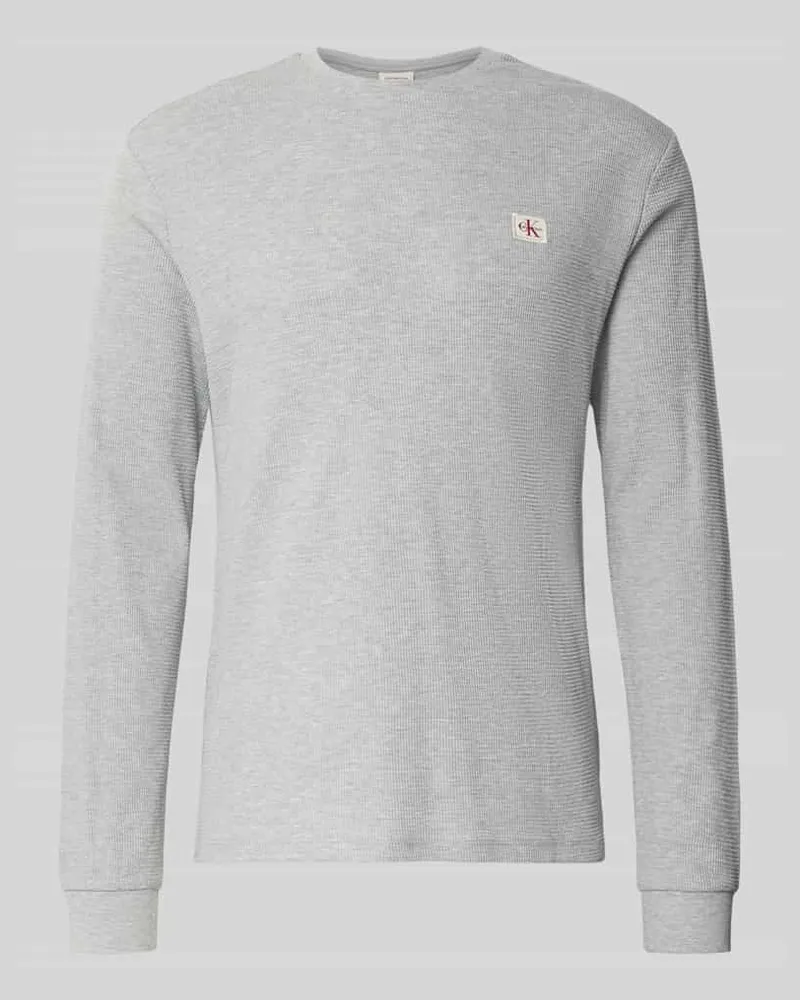 Calvin Klein Longsleeve mit Strukturmuster 