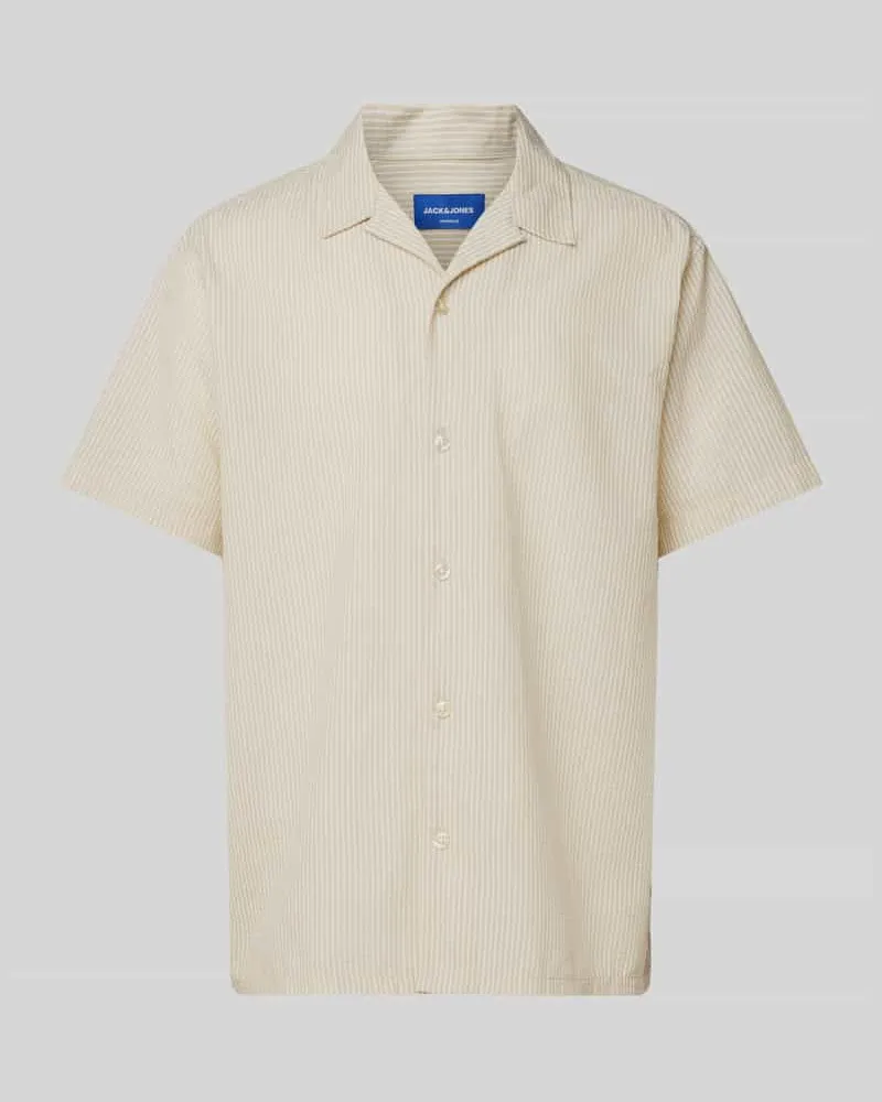 Jack & Jones Freizeithemd mit Knopfleiste Beige