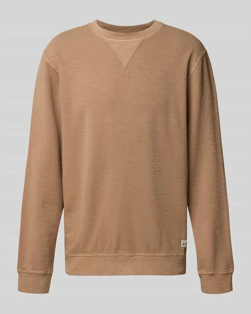 Scotch&Soda Regular Fit Sweatshirt mit Rundhalsausschnitt Mittelbraun