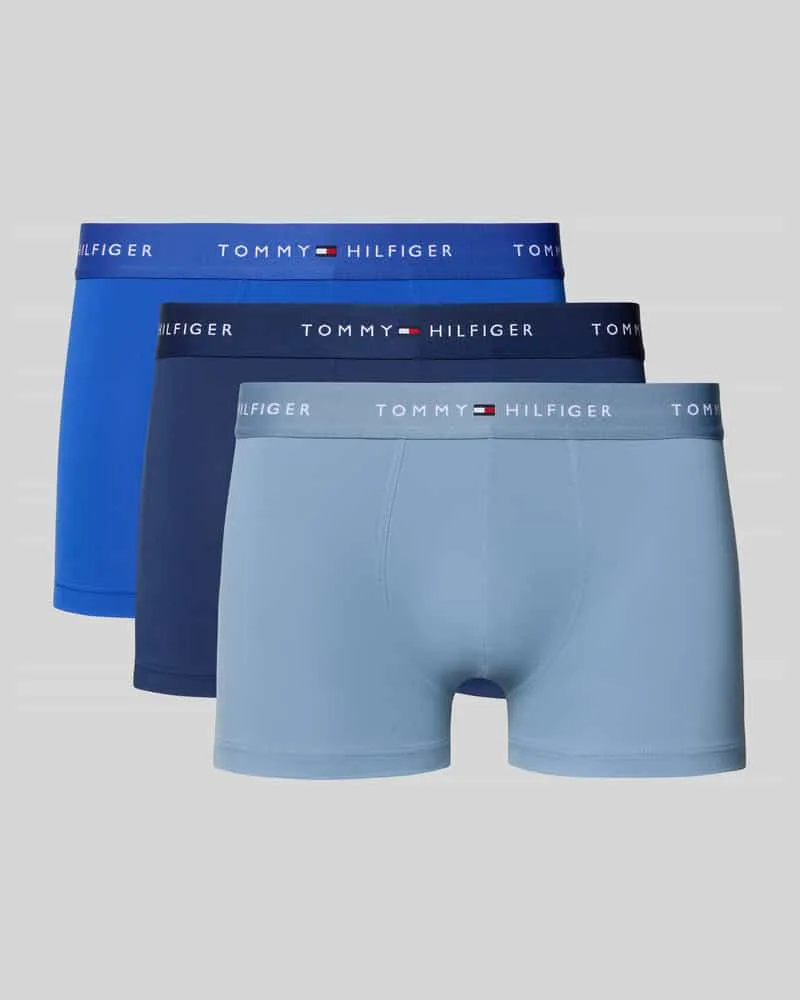 Tommy Hilfiger Trunks mit elastischem Bund mit Label-Intarsien im 3er-Pack Royal