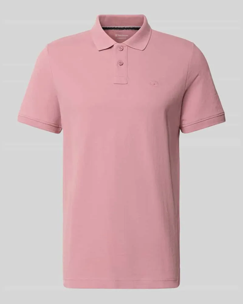 Tom Tailor Regular Fit Poloshirt aus Baumwoll-Mix Rosa