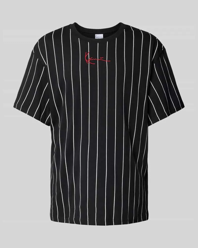 Karl Kani T-Shirt mit Label-Stitching 