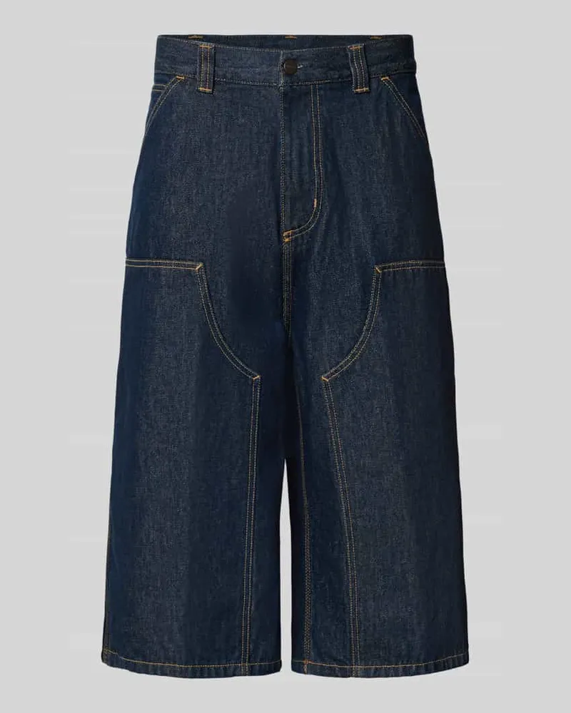 Carhartt WIP Jeans-Bermudas aus reiner Baumwolle Modell 'Double Dunkelblau