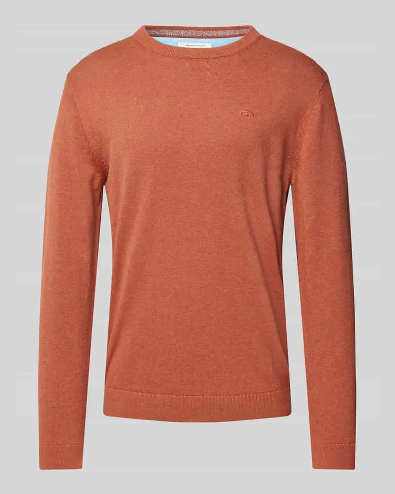 Tom Tailor Regular Fit Strickpullover aus reiner Baumwolle 
