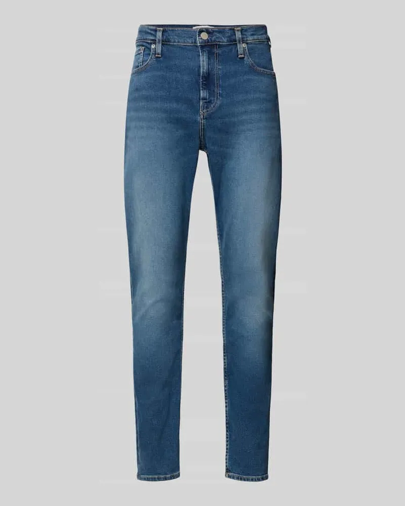 Armedangels Tapered Fit Jeans aus Baumwoll-Lyocell-Mix Modell 'AARJO TARPA Dunkelblau