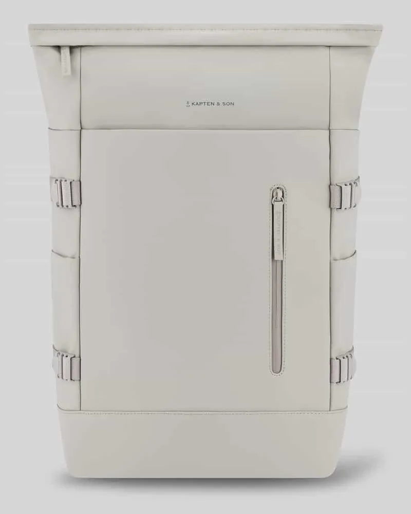 Kapten & Son Rucksack mit Kofferbefestigung Modell 'HELSINIKI PRO Hellgrau