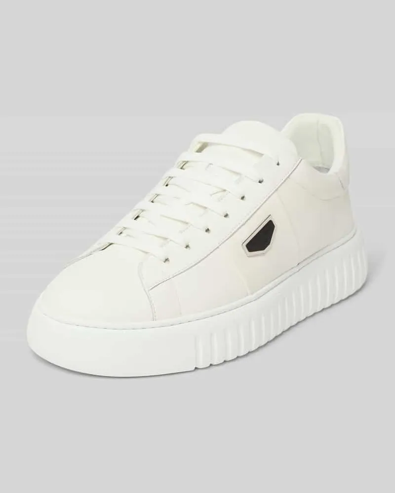 Antony Morato Ledersneaker mit Label-Applikation 