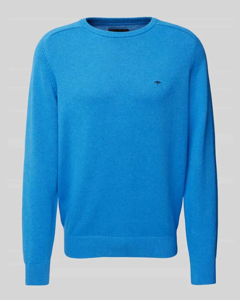Fynch-Hatton Strickpullover mit Logo-Stitching 