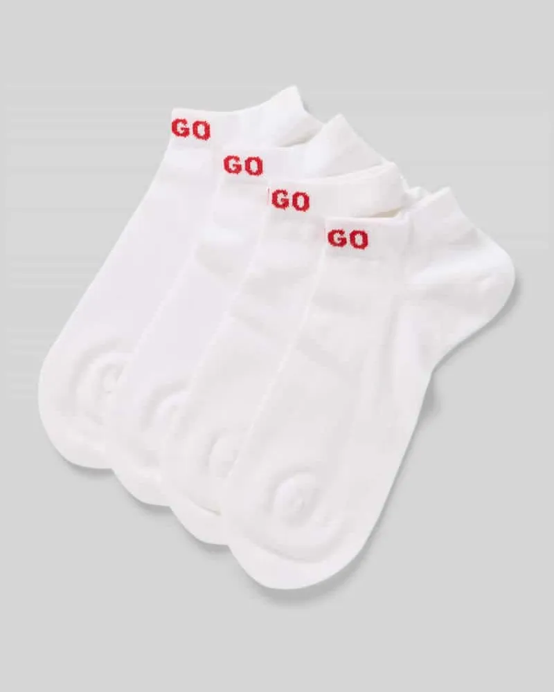 HUGO BOSS Sneakersocken im 4er-Pack mit Logo-Stitching 