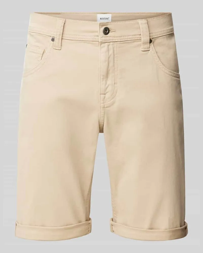 Mustang Straight Leg Jeansshorts im 5-Pocket-Design Modell 'Chicago 