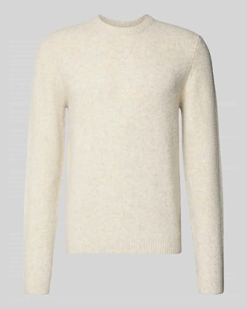 Jack & Jones Strickpullover mit gerippten Abschlüssen Modell 'BLASIMON Beige