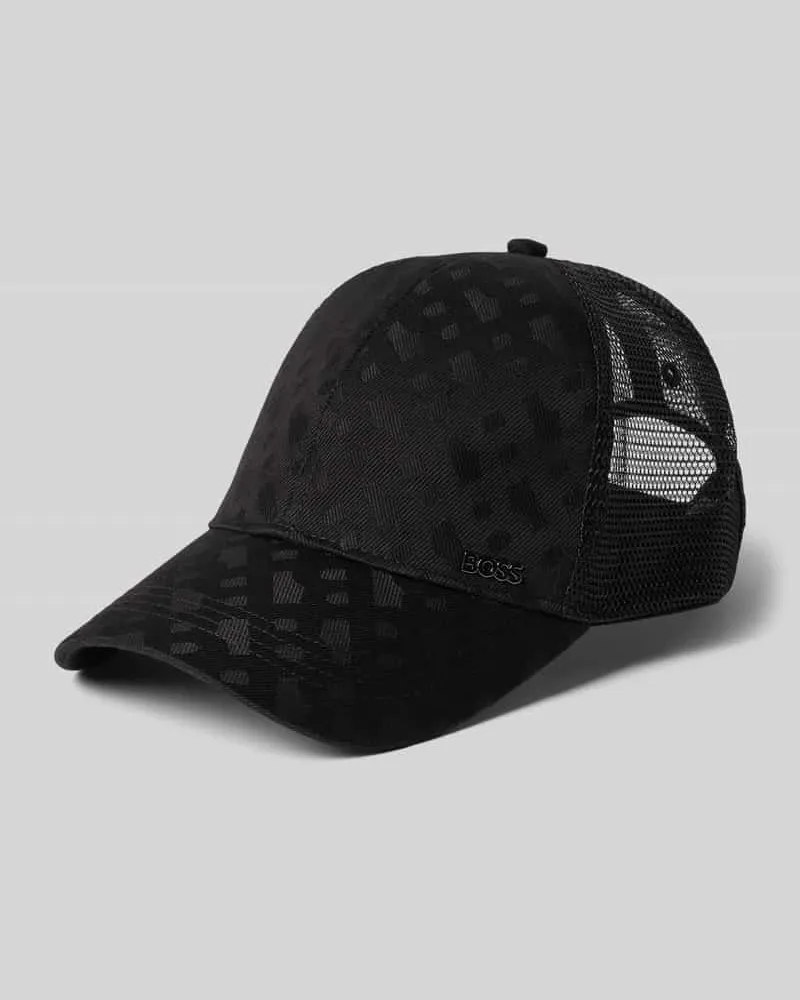 HUGO BOSS Basecap mit Mesh-Einsatz Modell 'ZED-TRUCKER-M Black