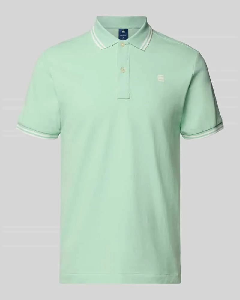 G-STAR RAW Slim Fit Poloshirt mit Label-Stitching Modell 'Dunda 