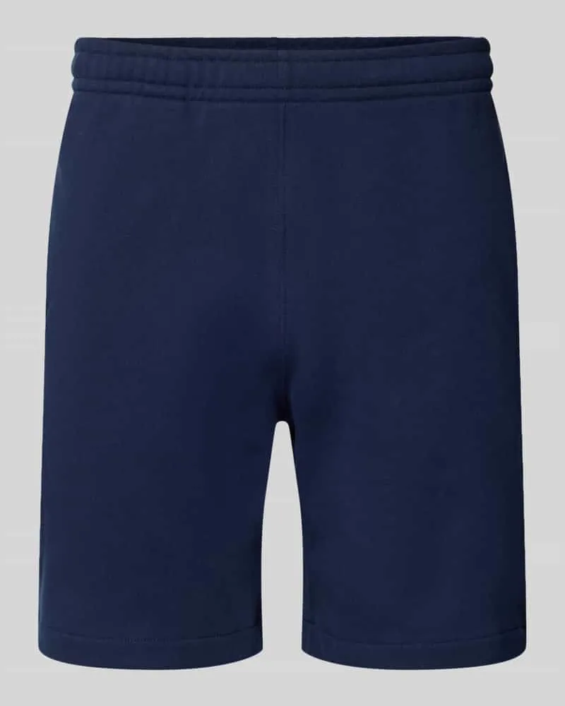 Lacoste Regular Fit Sweatshorts aus reiner Baumwolle Dunkelblau