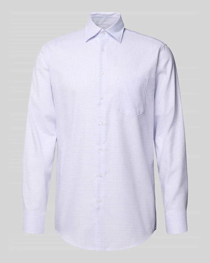 Seidensticker Regular Fit Businesshemd aus Baumwolle mit Button Down Kragen Rosa