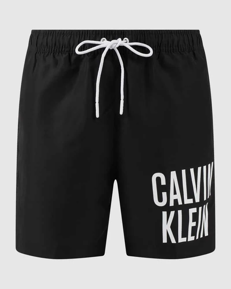 Calvin Klein Badehose mit Label-Print 