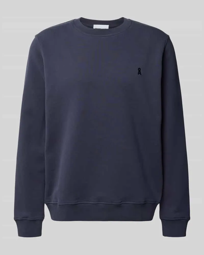 Armedangels Regular Fit Sweatshirt aus reiner Baumwolle Modell 'BAARO FLEECE Marine