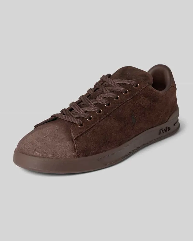 Ralph Lauren Sneaker aus echtem Rindsleder Dunkelbraun
