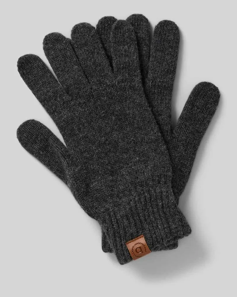 Bugatti Handschuhe aus Baumwoll-Viskose-Mix Modell 'solid Anthrazit