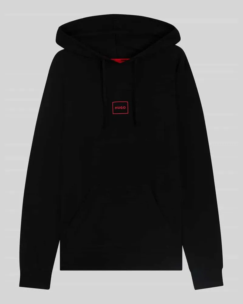 HUGO BOSS Regular Fit Hoodie aus Baumwoll-Mix Modell 'LAZE Black