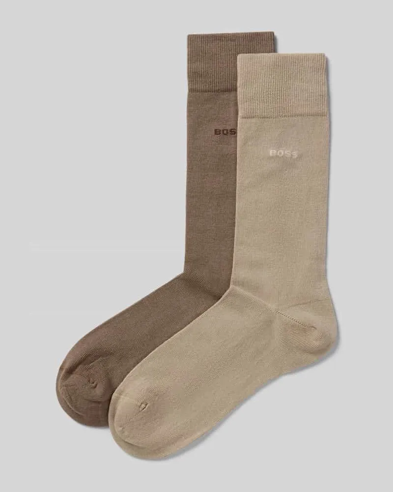 HUGO BOSS Socken aus Baumwoll-Mix im 2er-Pack Beige