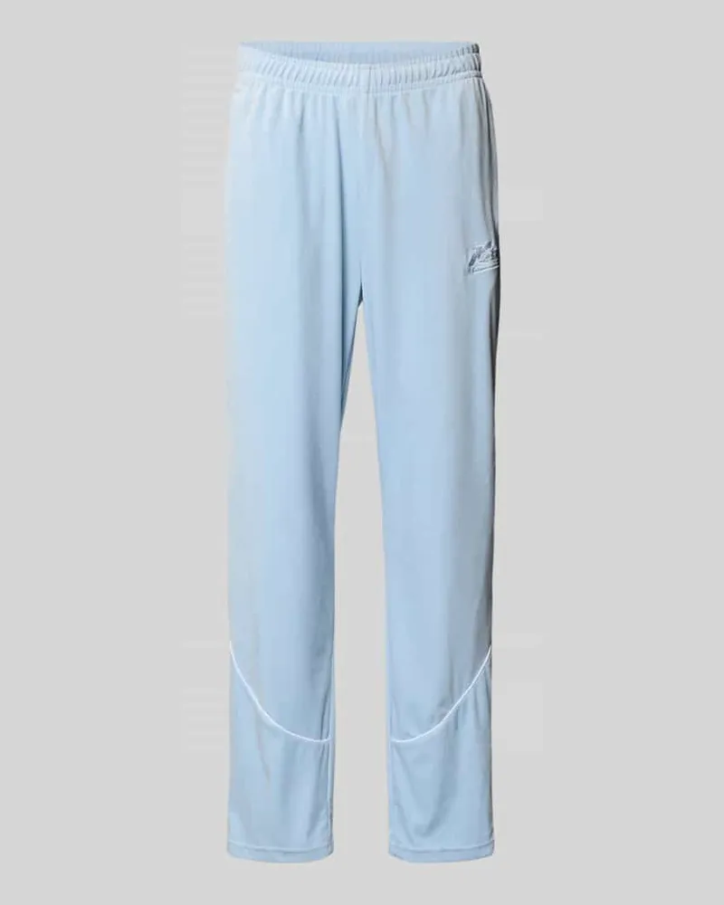 Karl Kani Sweatpants mit Label-Stitching Hellblau