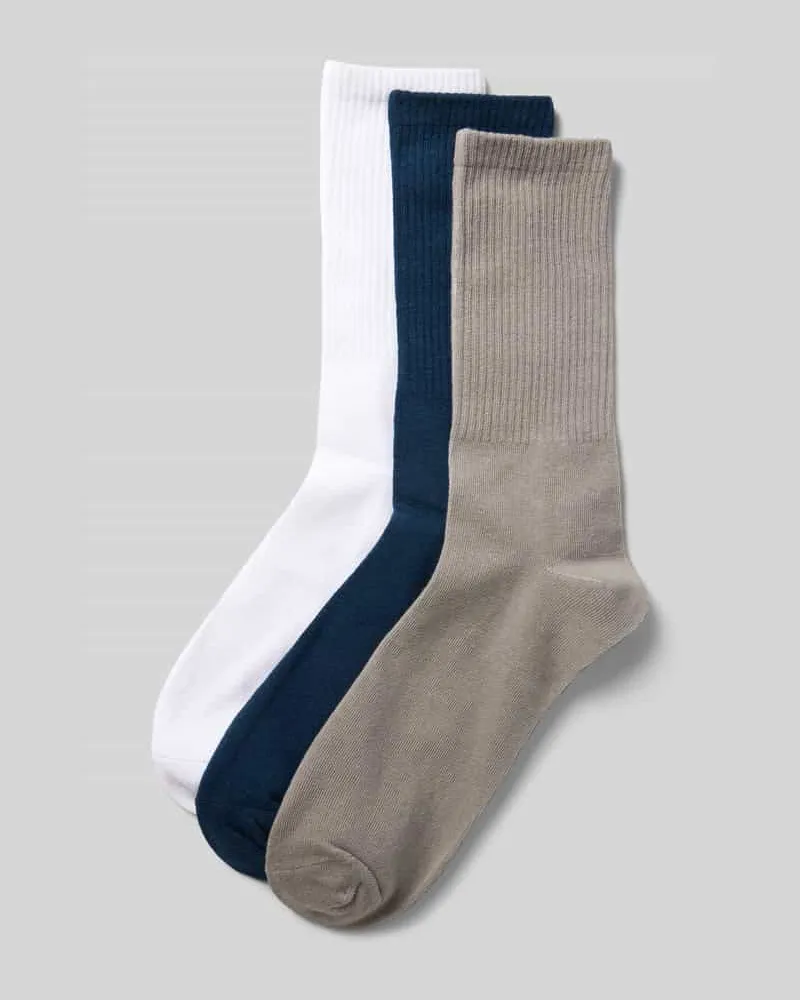 Jack & Jones Socken mit elastischem Rippenbündchen im 3er-Pack 