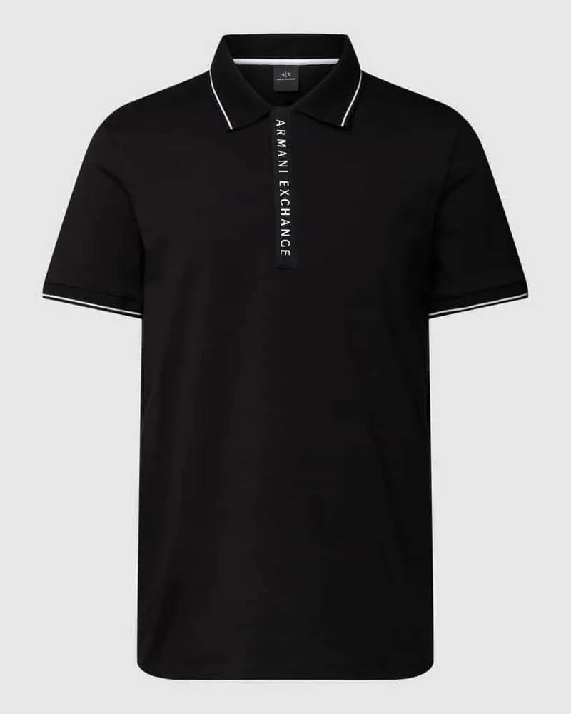 Armani Exchange Poloshirt mit Kontraststreifen 