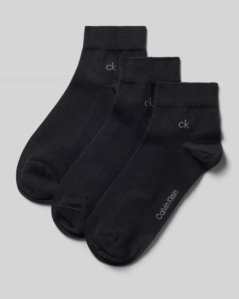 Calvin Klein Socken aus Baumwoll-Mix im 3er-Pack Black