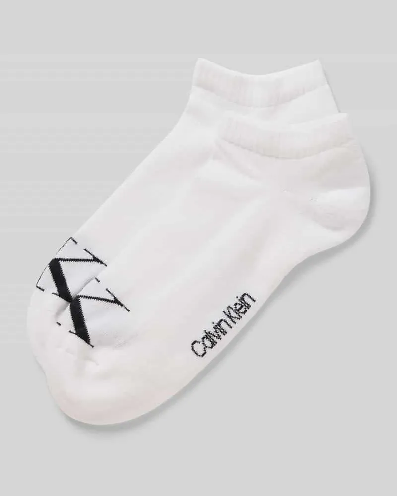 Calvin Klein Sneakersocken mit Logo-Stitching im 2er-Pack 