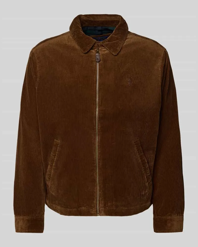 Ralph Lauren Jacke mit Reißverschluss Mittelbraun
